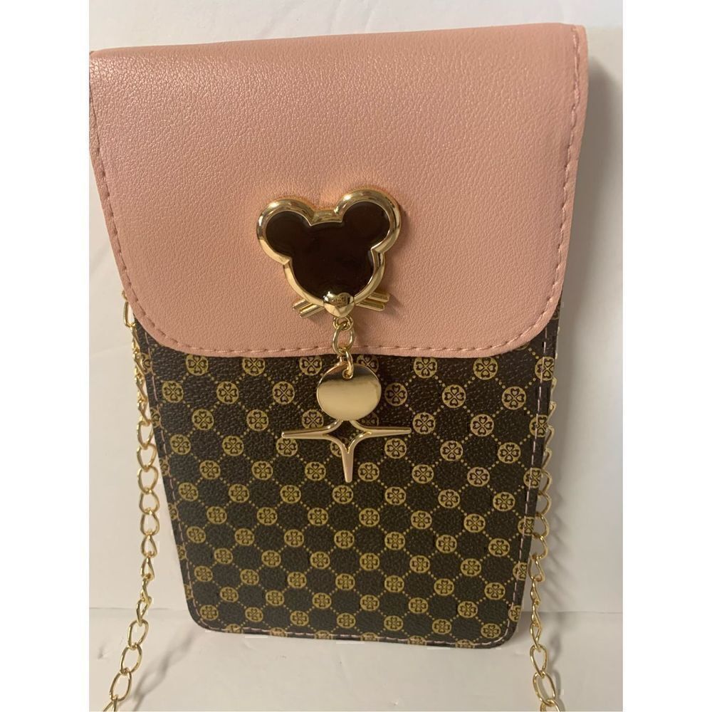 Geometric Pattern mini phone bag, Mickey - Picture 3 of 10